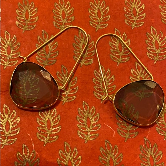 🆕 Anthropologie Semi Precious Drop Earrings 🆕 - Picture 2 of 3
